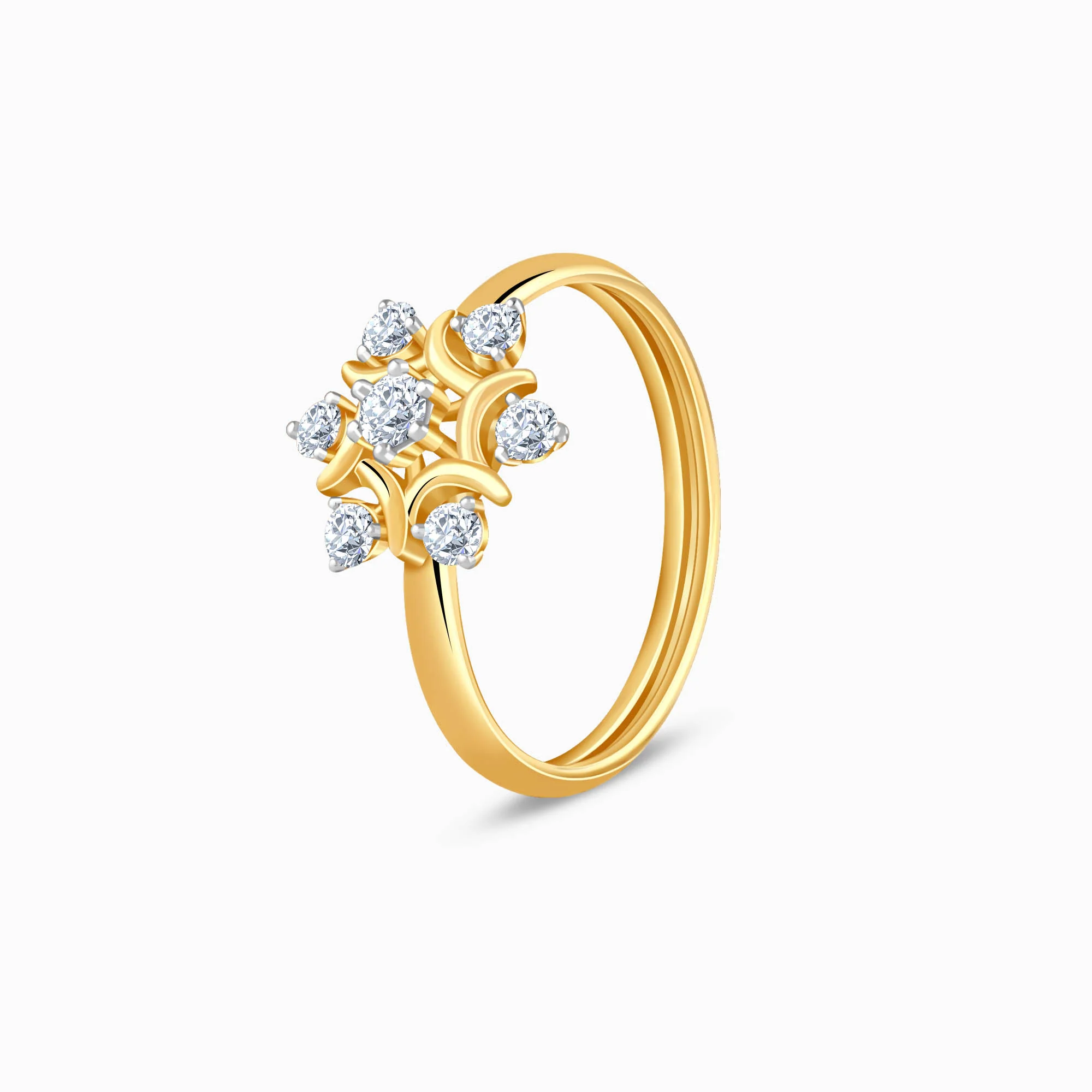 Gold Winter Bloom Lab Grown Diamond Ring - Image 4