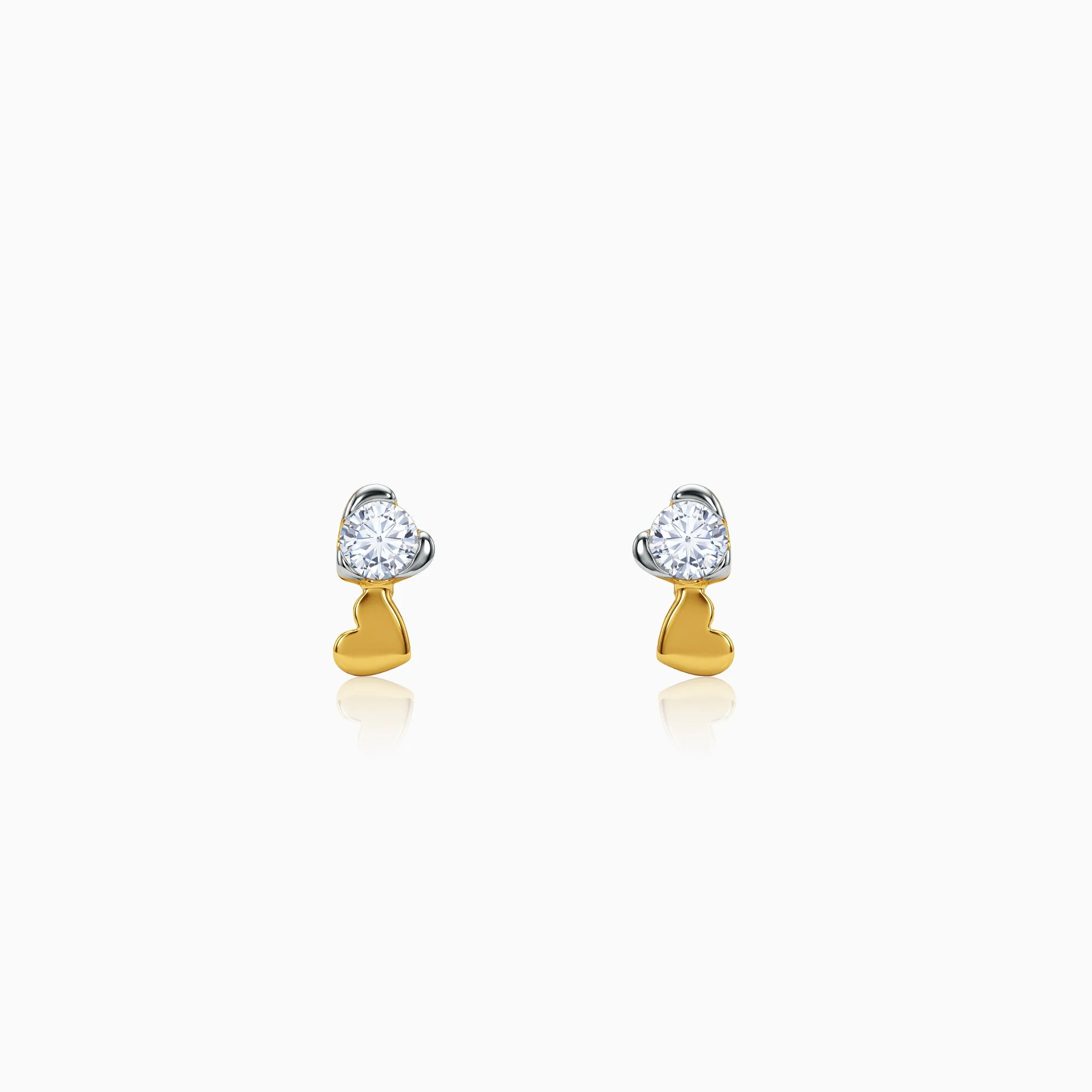 Gold Zephyr Lab Grown Diamond Earrings