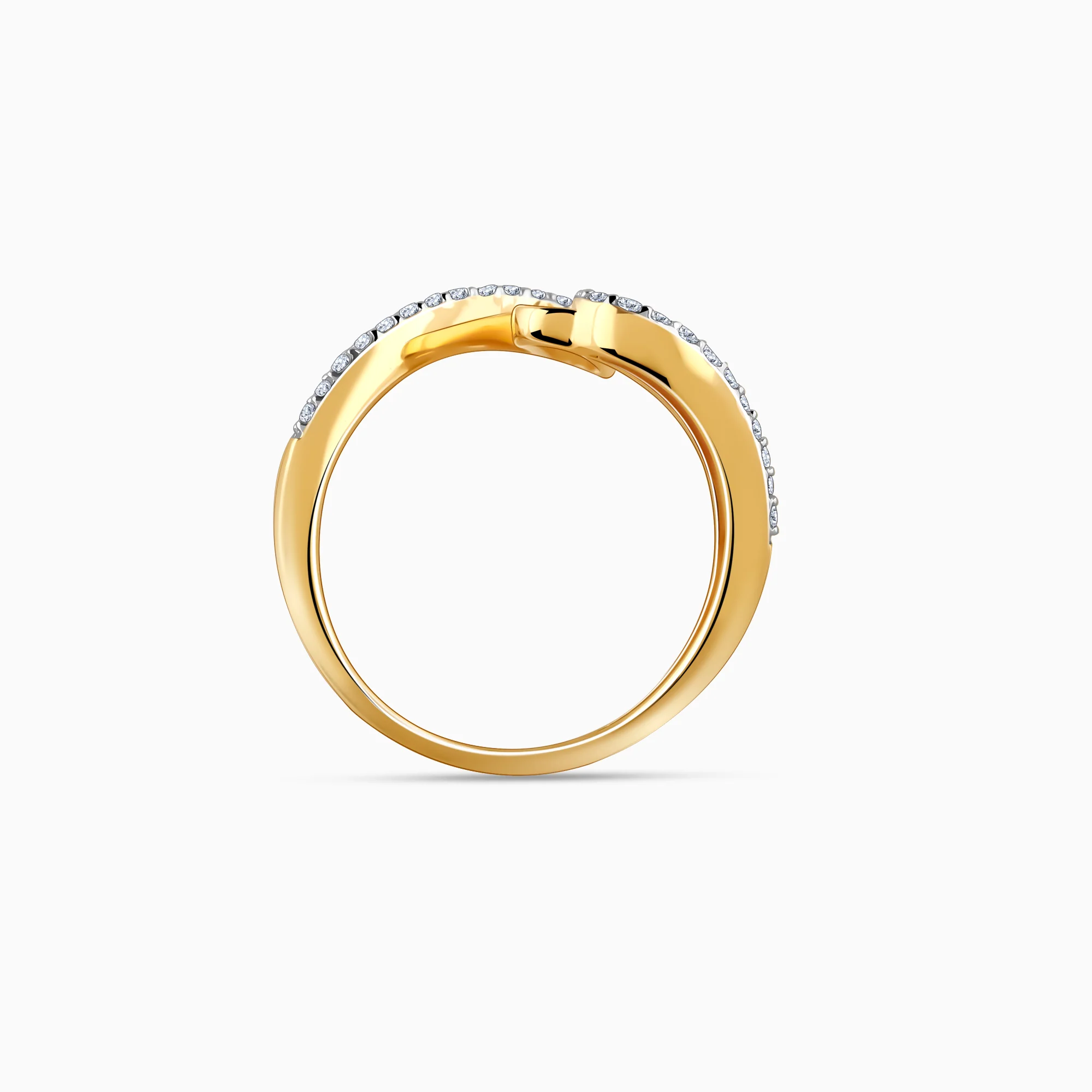 Gold ZigZag Luxe Diamond Ring - Image 5