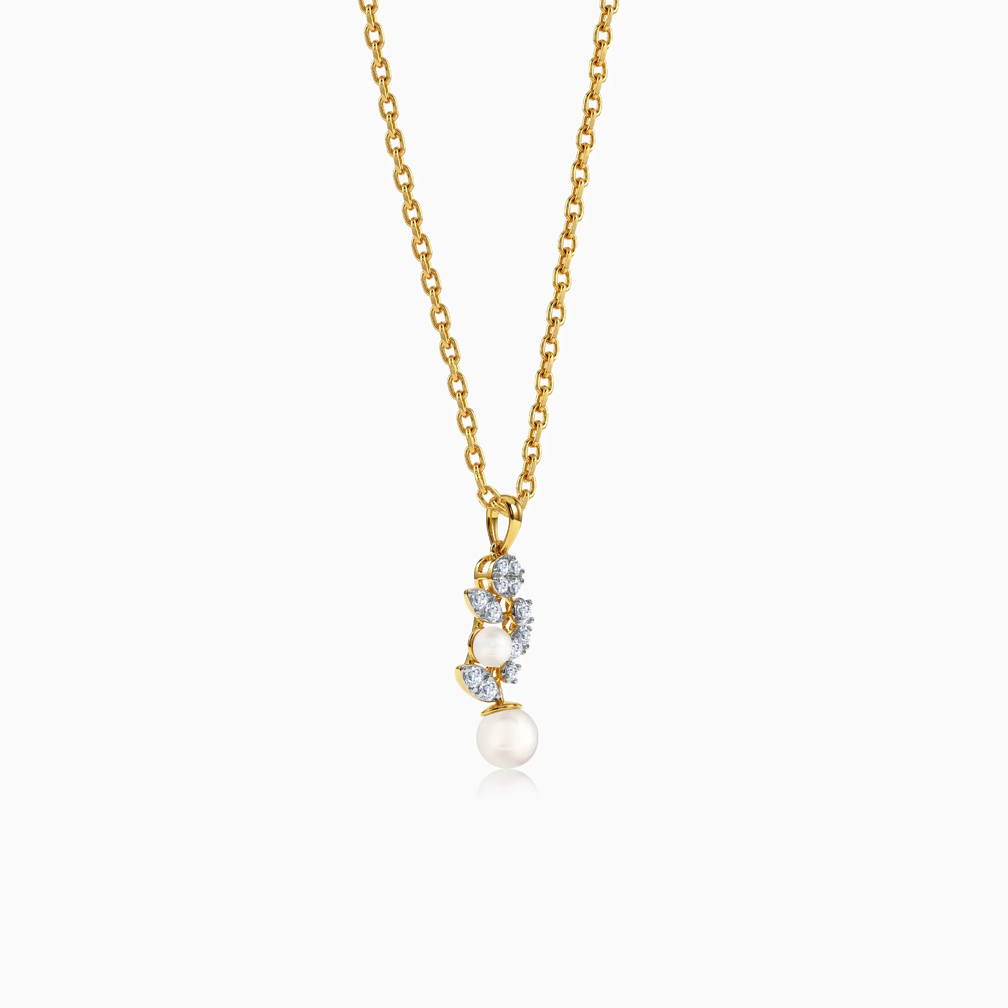 Gold Zoya Lab Grown Diamond Pendant - Image 4