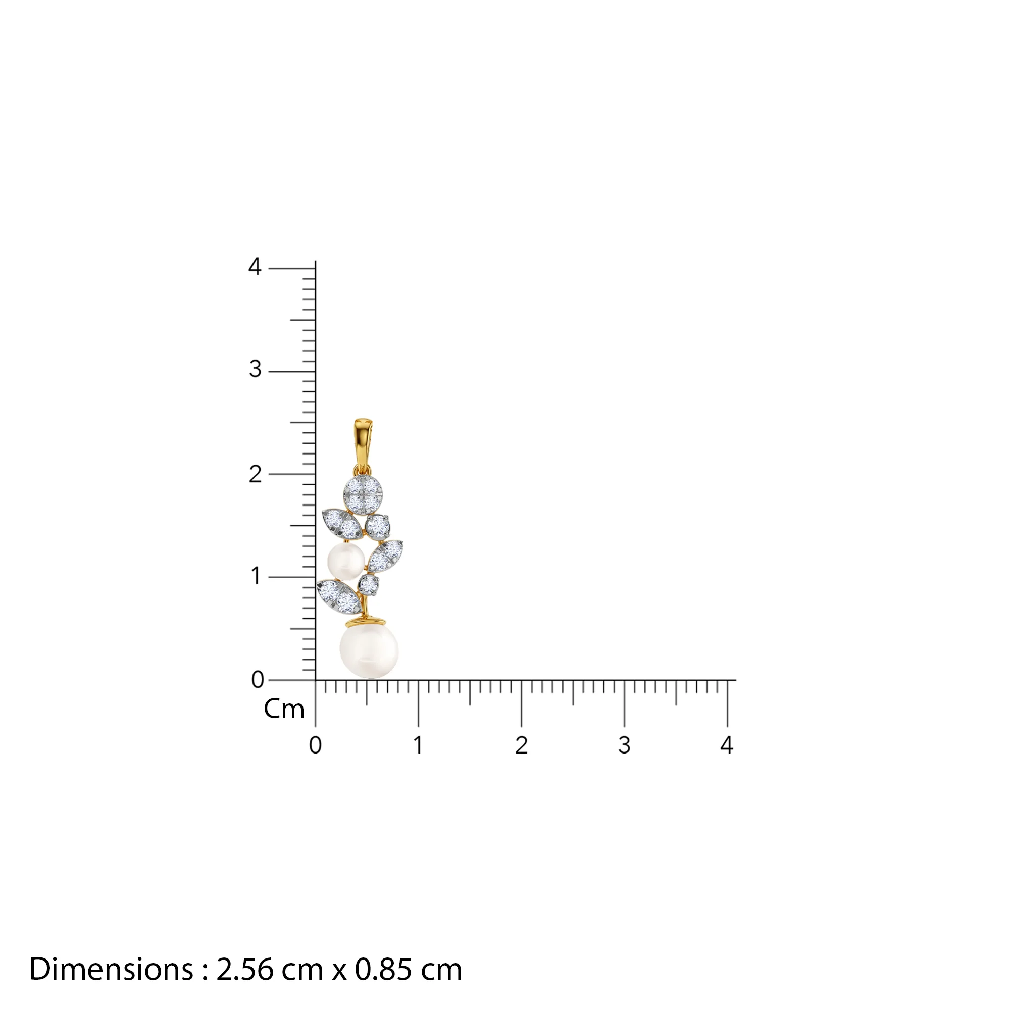 Gold Zoya Lab Grown Diamond Pendant - Image 5