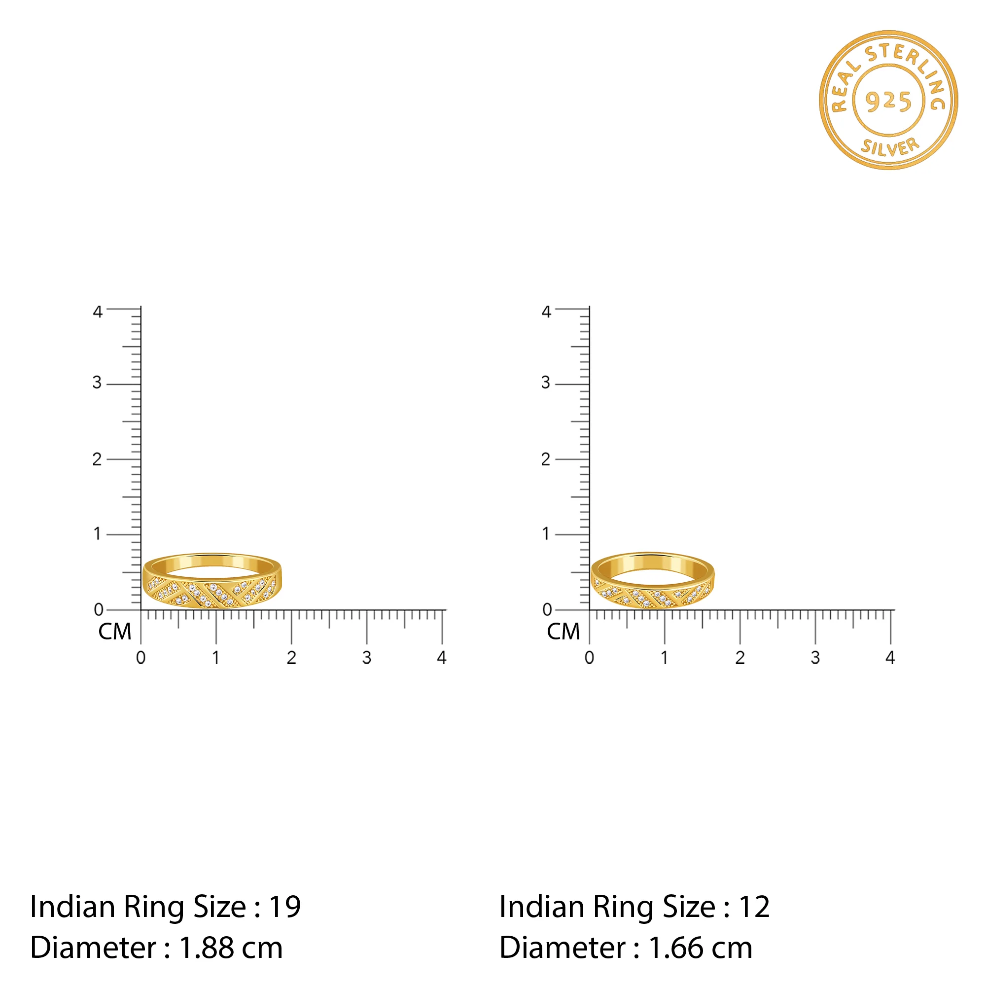 Golden Aztec Shine Couple Rings - Image 4