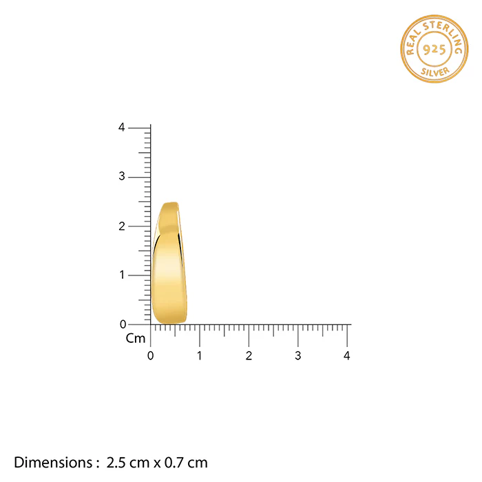 Golden Belle J Stud Earrings - Image 5