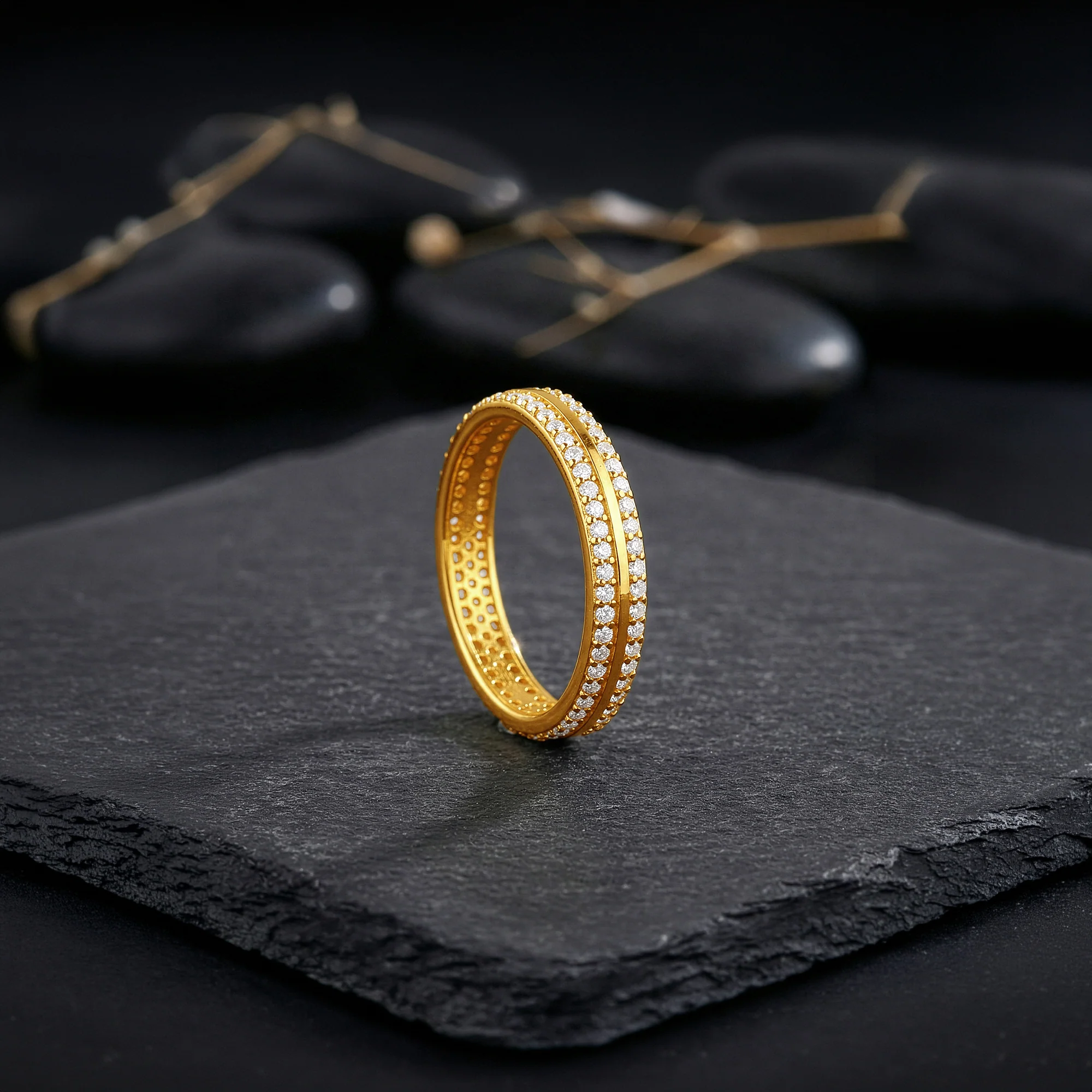 Golden Bold Fate Ring For Him (Size 22) - Image 2