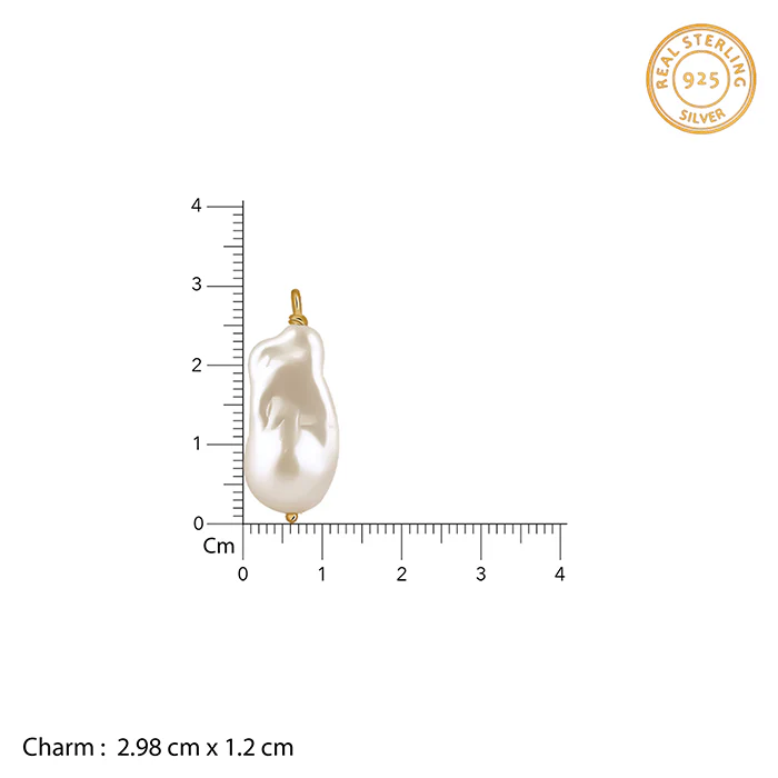 Golden Cameron Pearl Lariat Necklace - Image 4
