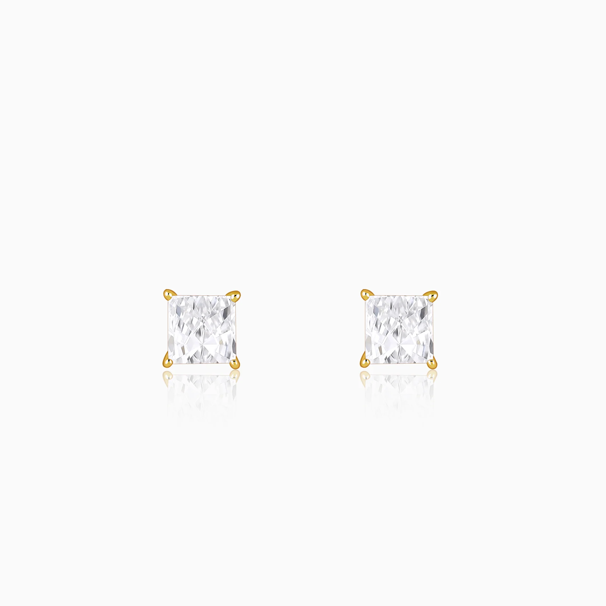 Golden Classy Zirconia Stud For Him - Image 2