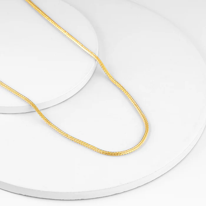 Golden Close Wave Chain For Him - Image 2