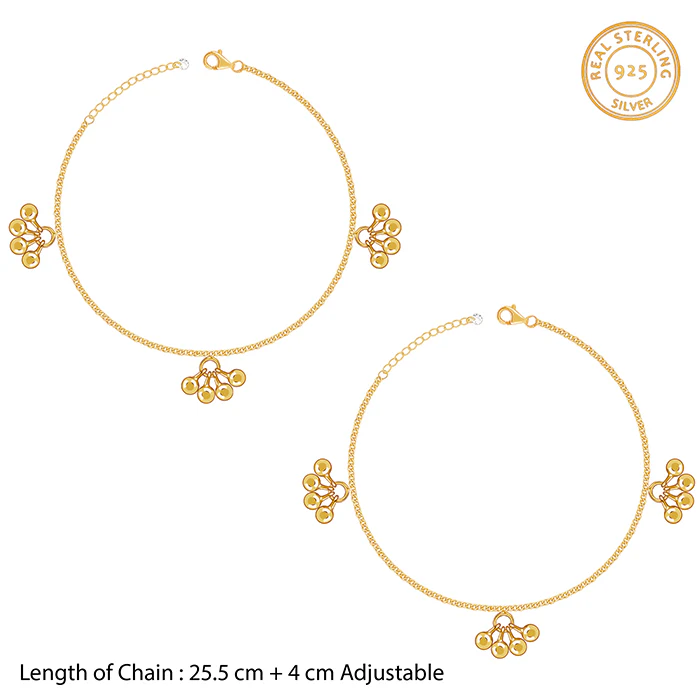 Golden Cute Orb Anklet - Image 4