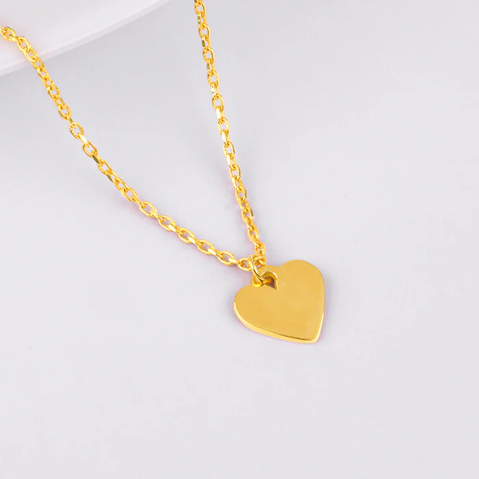 Golden Cutie Love Pendant With Link Chain - Image 2