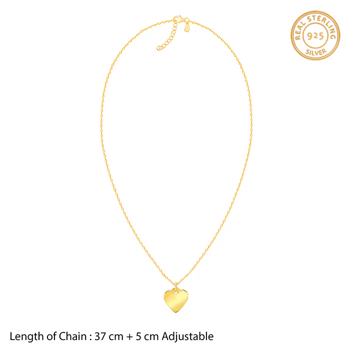 Golden Cutie Love Pendant With Link Chain - Image 6