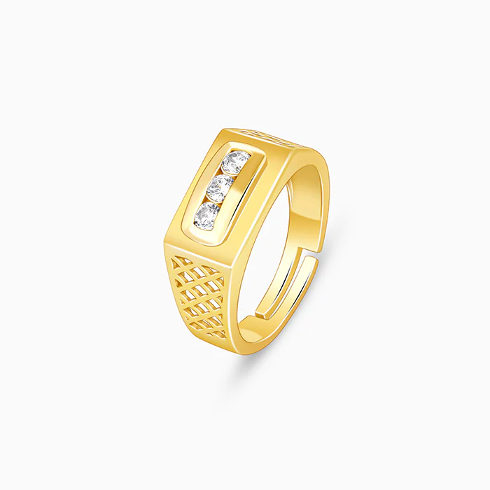 Golden Eternal Bliss Ring for Him - Image 4