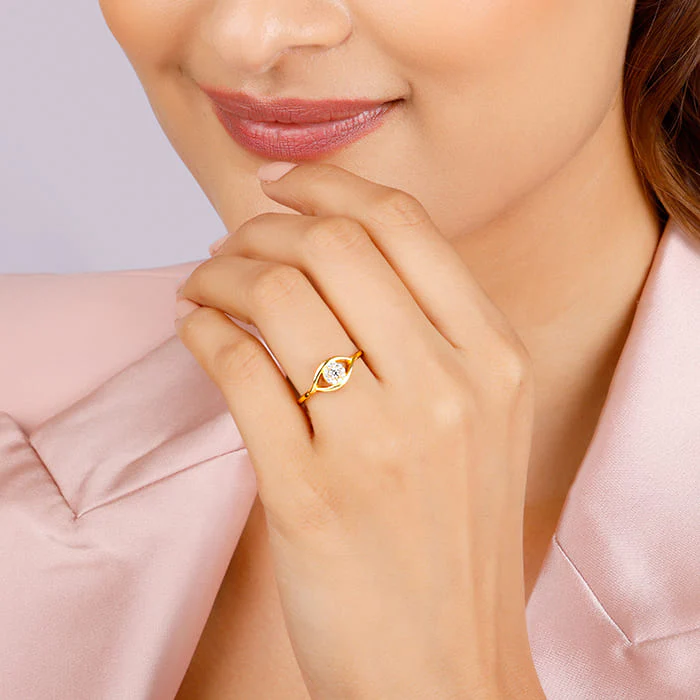 Golden Evil Eye Royale Ring - Image 3