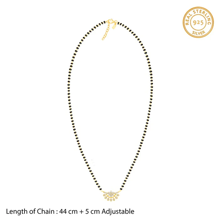 Golden Floral Moon Mangalsutra - Image 6