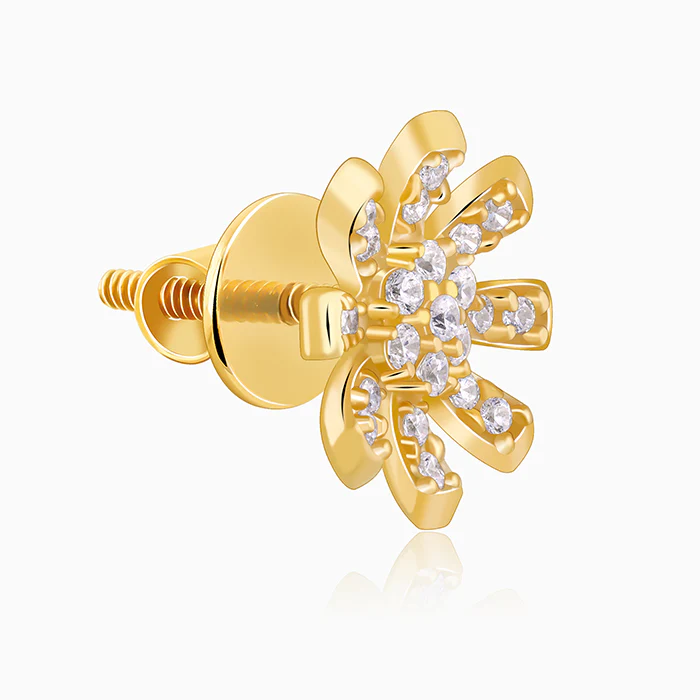 Golden Floret Embrace Studs - Image 4