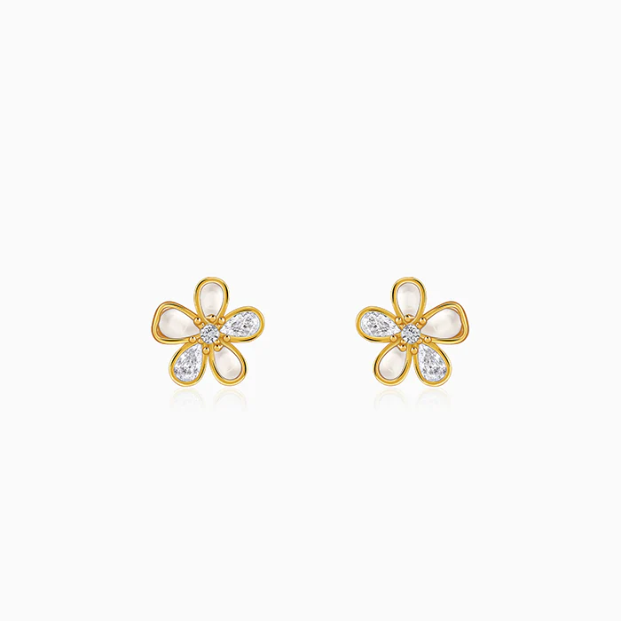 Golden Floret Glory Studs