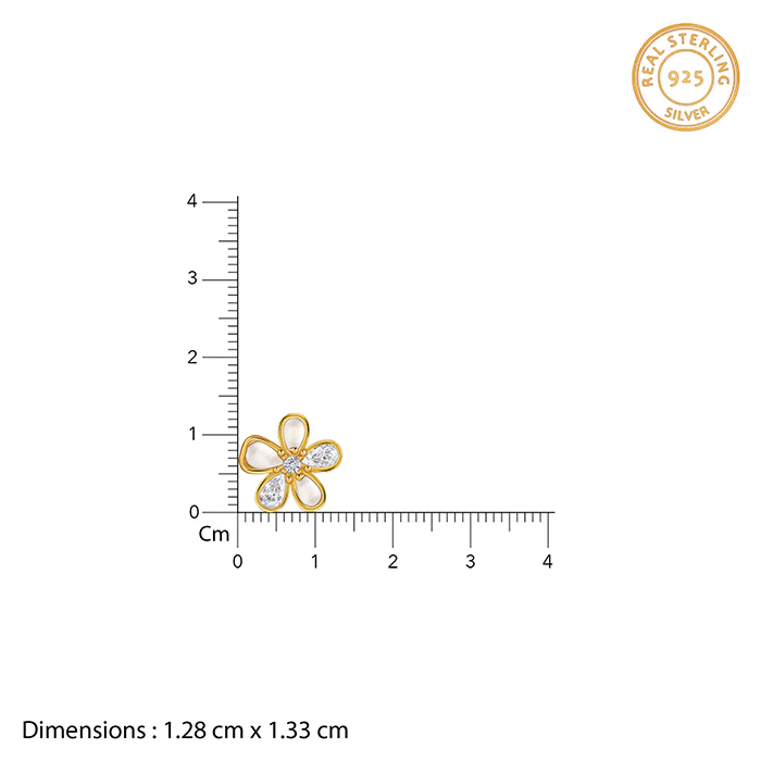 Golden Floret Glory Studs - Image 4