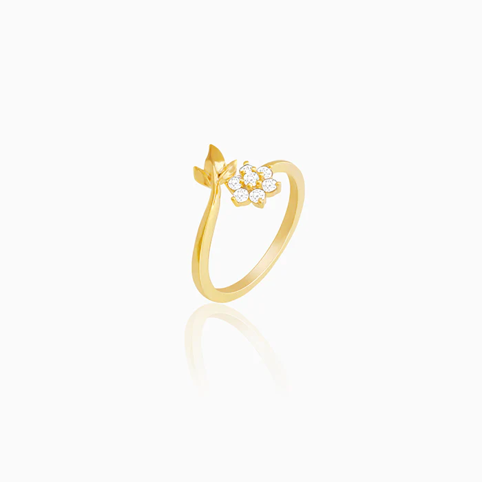 Golden Flower Girl Ring - Image 4