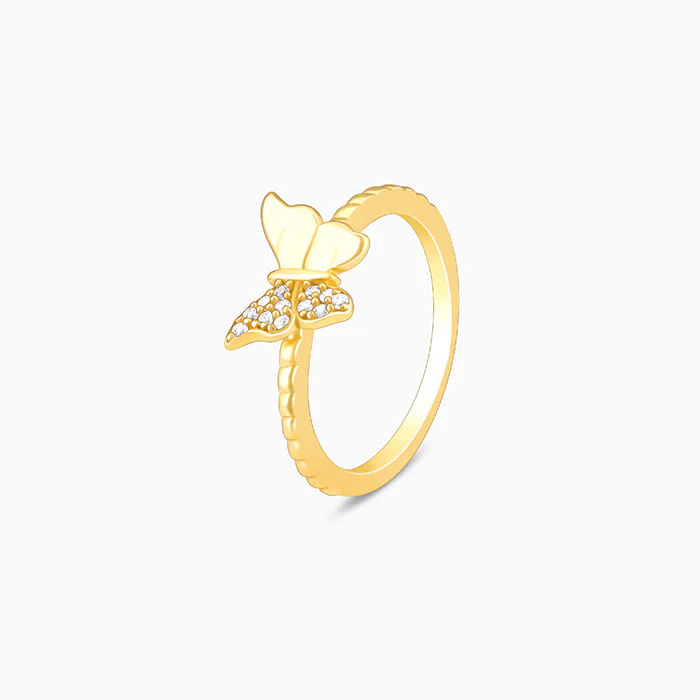 Golden Fluttery Wings Ring - Image 4