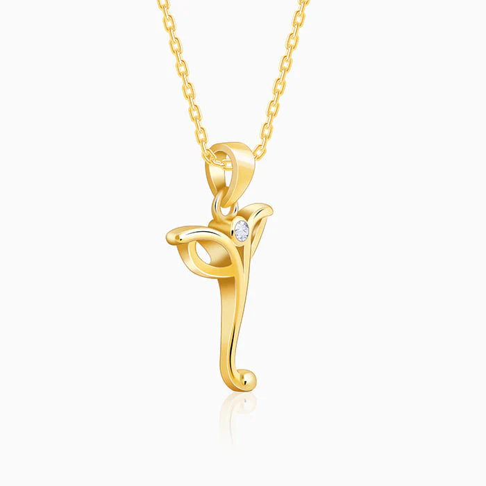 Golden Ganesha Trunk Pendant With Link Chain - Image 4