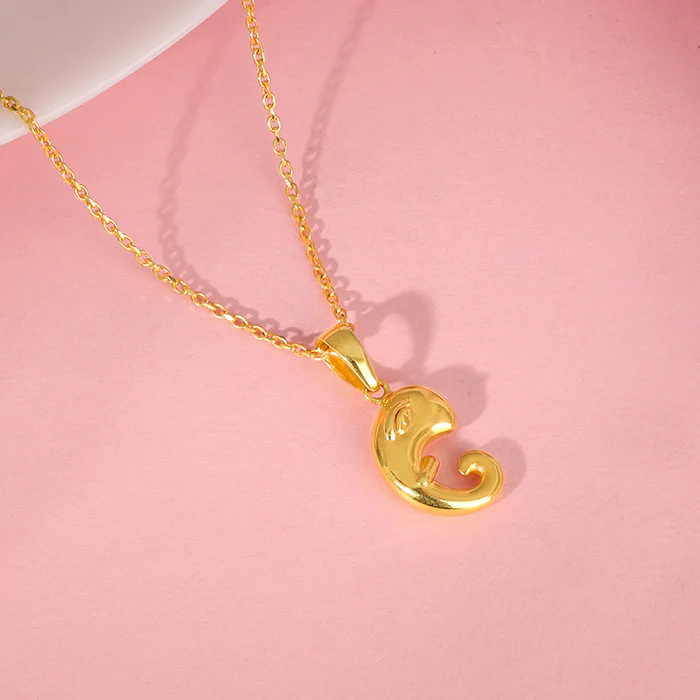 Golden Ganpati Trunk Pendant With Link Chain - Image 2