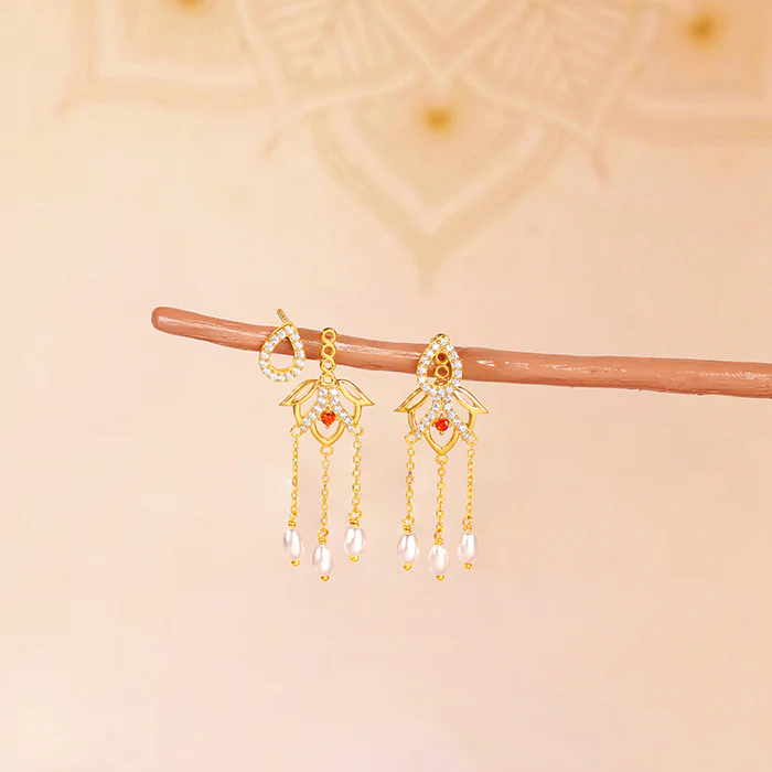Golden Gauri Earrings - Image 4