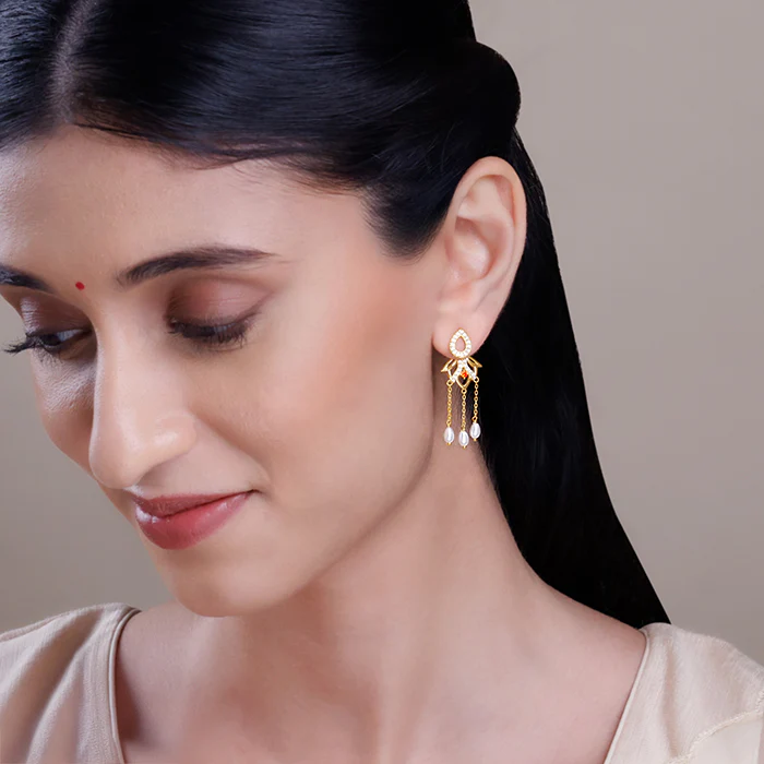 Golden Gauri Earrings - Image 6