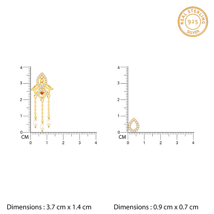 Golden Gauri Earrings - Image 8