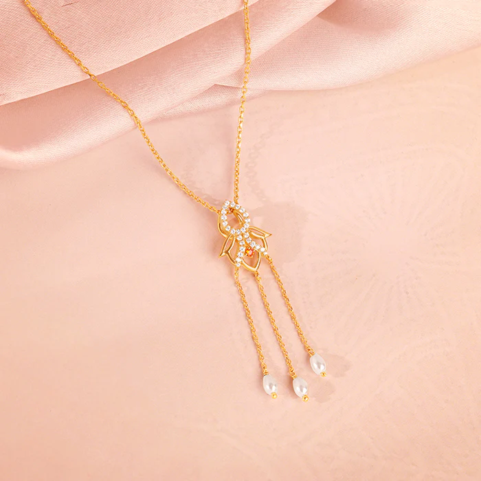 Golden Gauri Pendant With Link Chain - Image 2