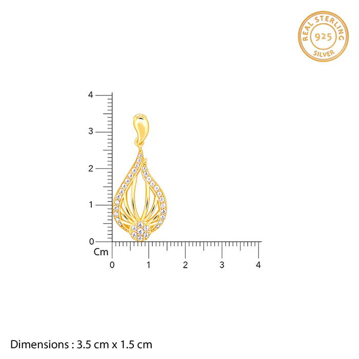Golden Glint Pendant With Link Chain - Image 8