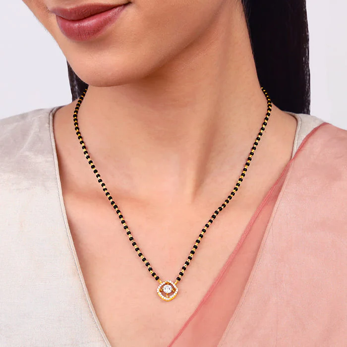 Golden Glitter It On Mangalsutra - Image 3