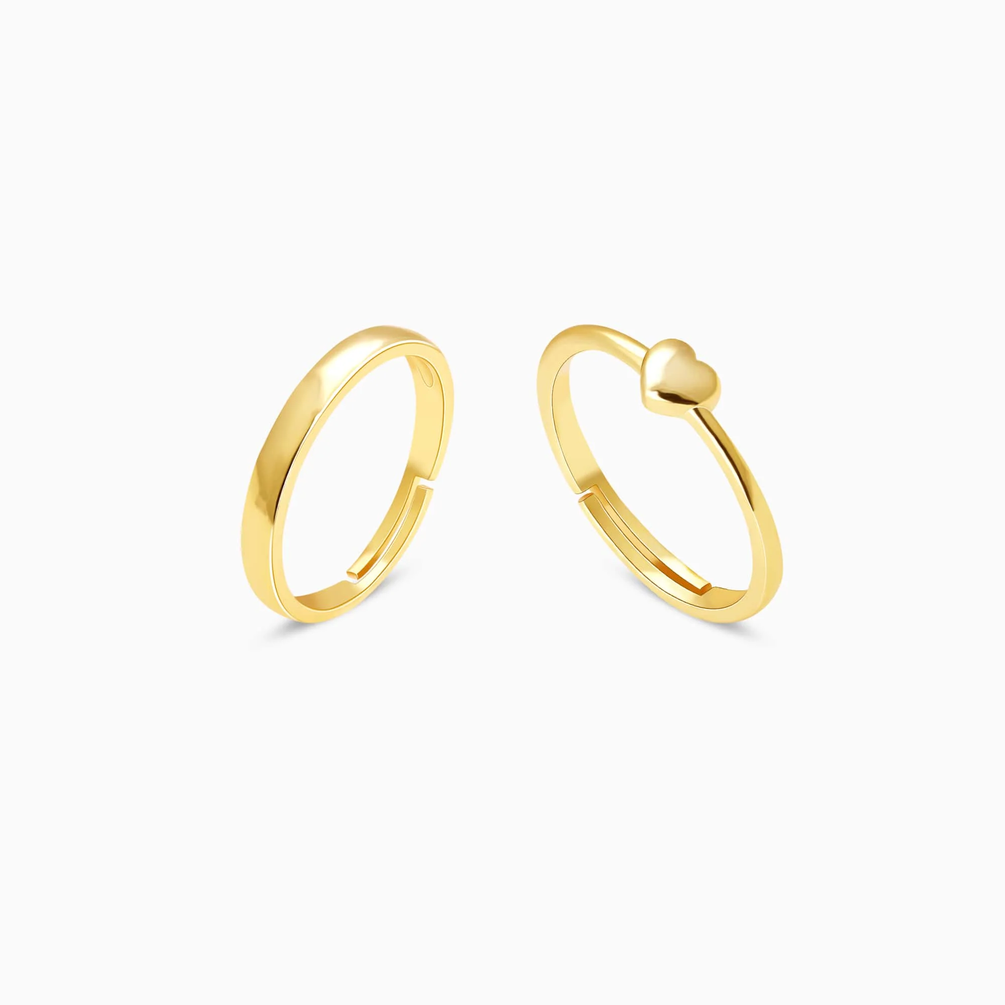 Golden Rise In Love Couple Rings - Image 5