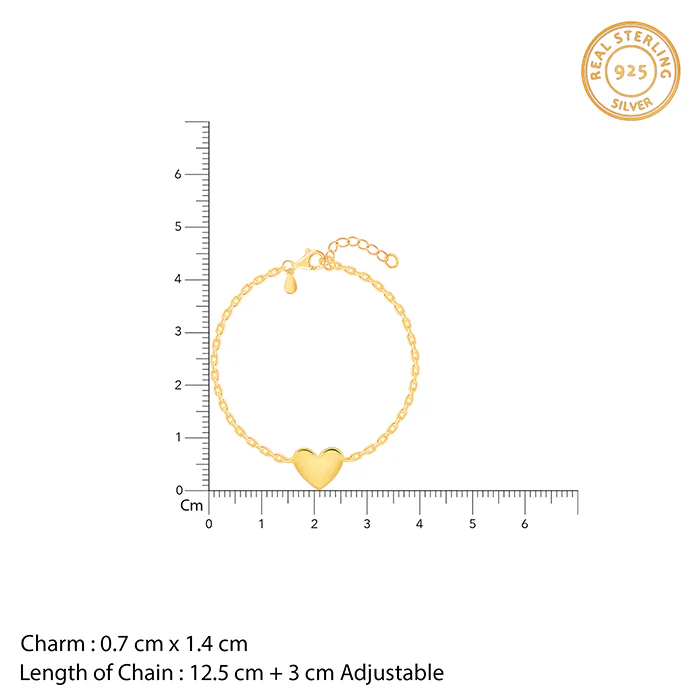 Golden Heartbeat Kids Bracelet (2 - 8 Years) - Image 4