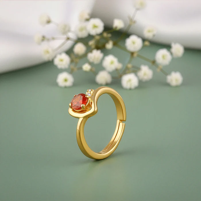 Golden Heartbeat Ring - Image 2