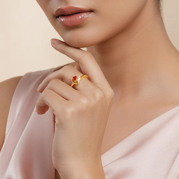 Golden Heartbeat Ring - Image 3