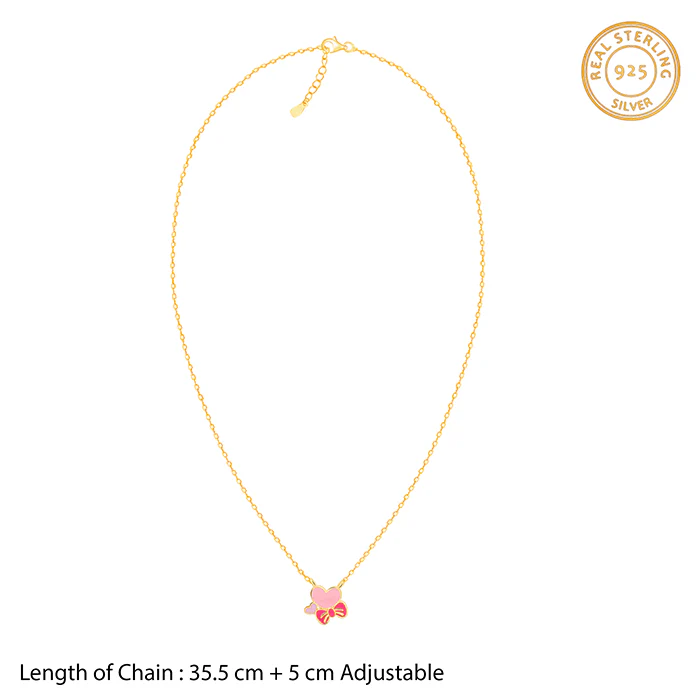 Golden Hearty Bow Kids Necklace - Image 6