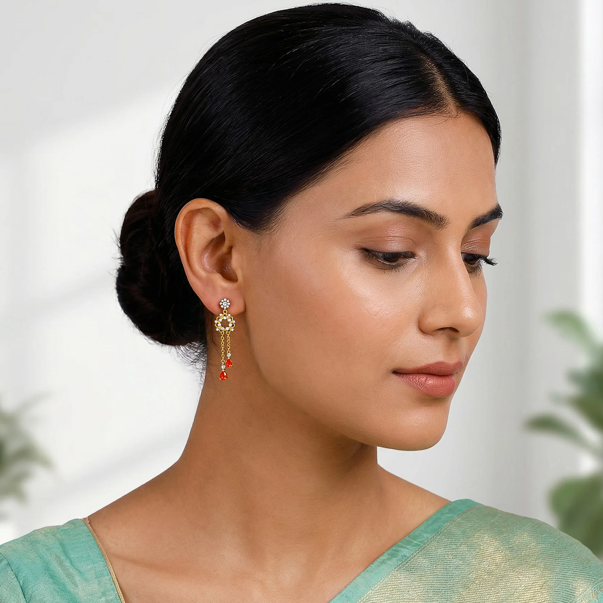 Golden Hecate Dangler Earrings - Image 3