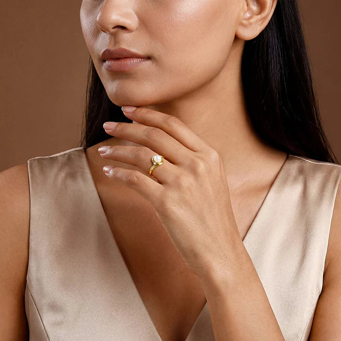 Golden Jane Pearl Ring (Size 12) - Image 3