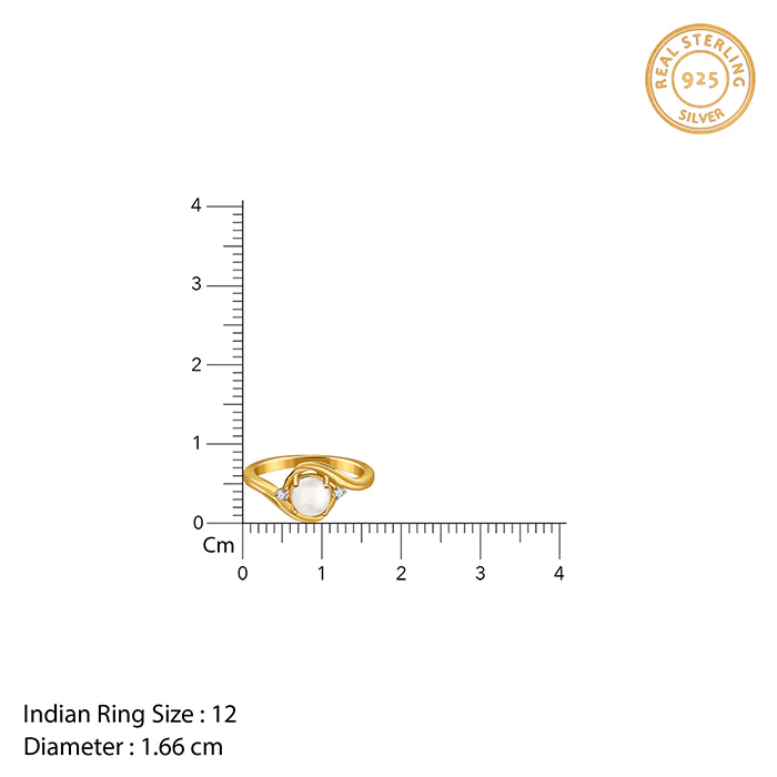 Golden Jane Pearl Ring (Size 12) - Image 4