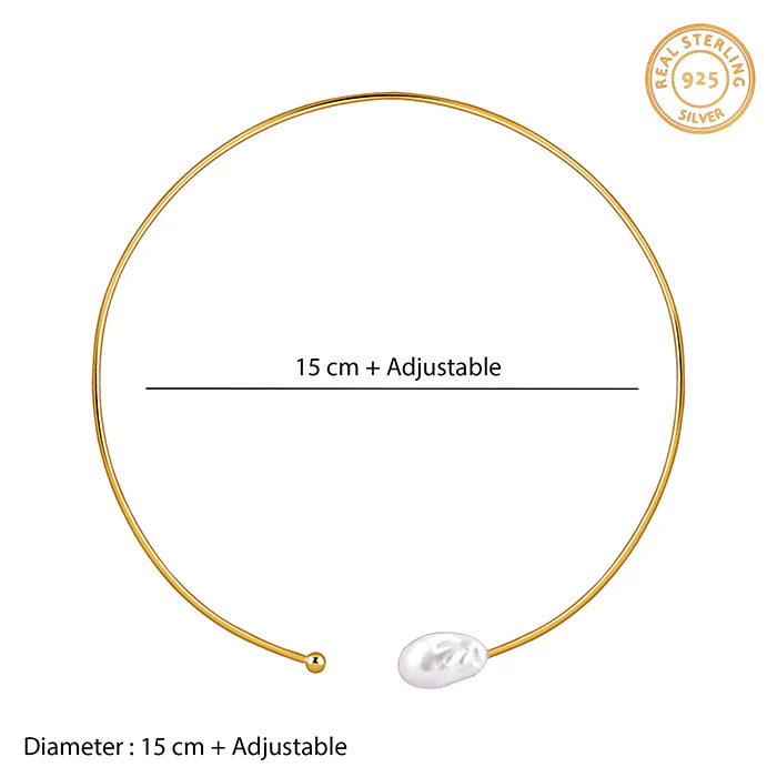 Golden Judy Pearl Necklace - Image 5