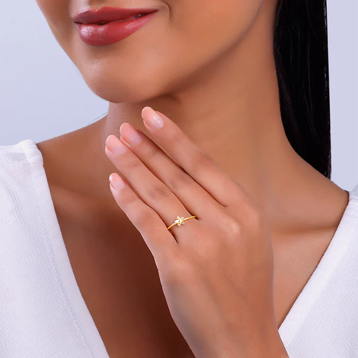 Golden Dendrobium Ring - Image 3