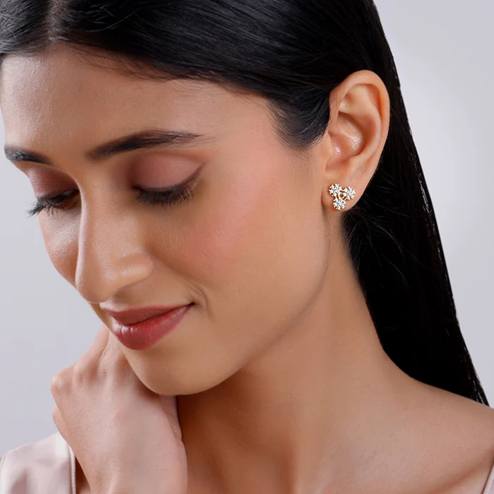 Golden Meryl Studs - Image 3