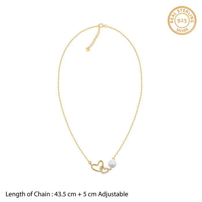 Golden Neve Pearl Necklace - Image 5