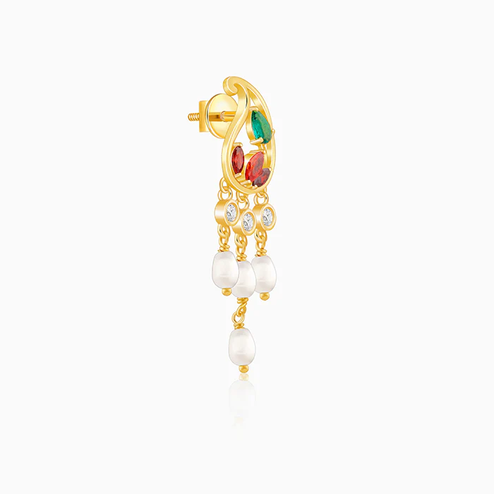 Golden Parvati Earrings - Image 4