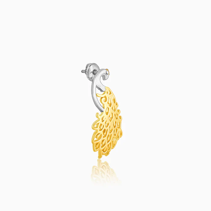 Golden Peacock Earrings - Image 4