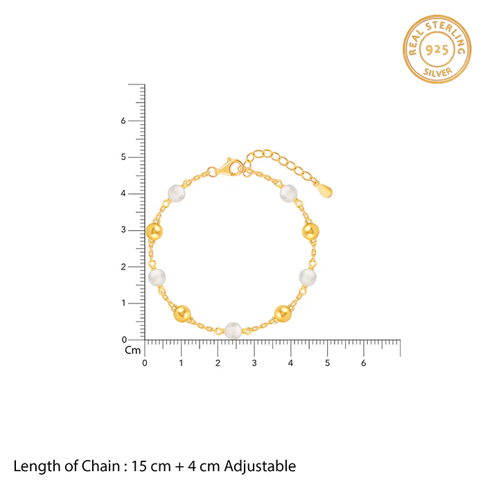 Golden Pearl Shine Bracelet - Image 4