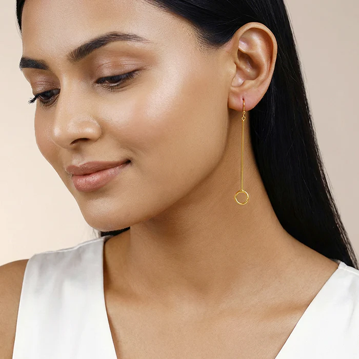 Golden Pendulum Danglers - Image 3