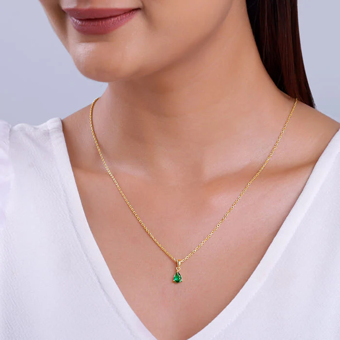 Golden Peridot Dream Pendant With Link Chain - Image 3