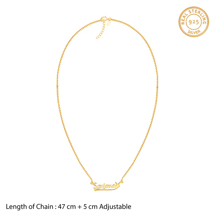 Golden Personalised Bunny Necklace - Image 6