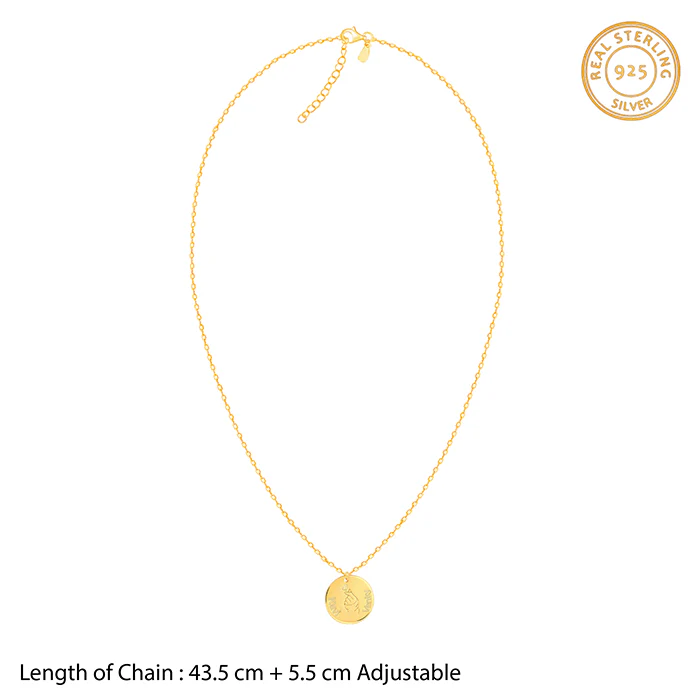 Golden Personalised Coin Pendant - Image 5
