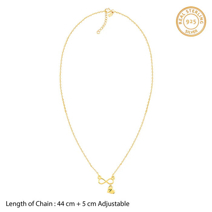 Golden Personalised Endless Echo Necklace - Image 5